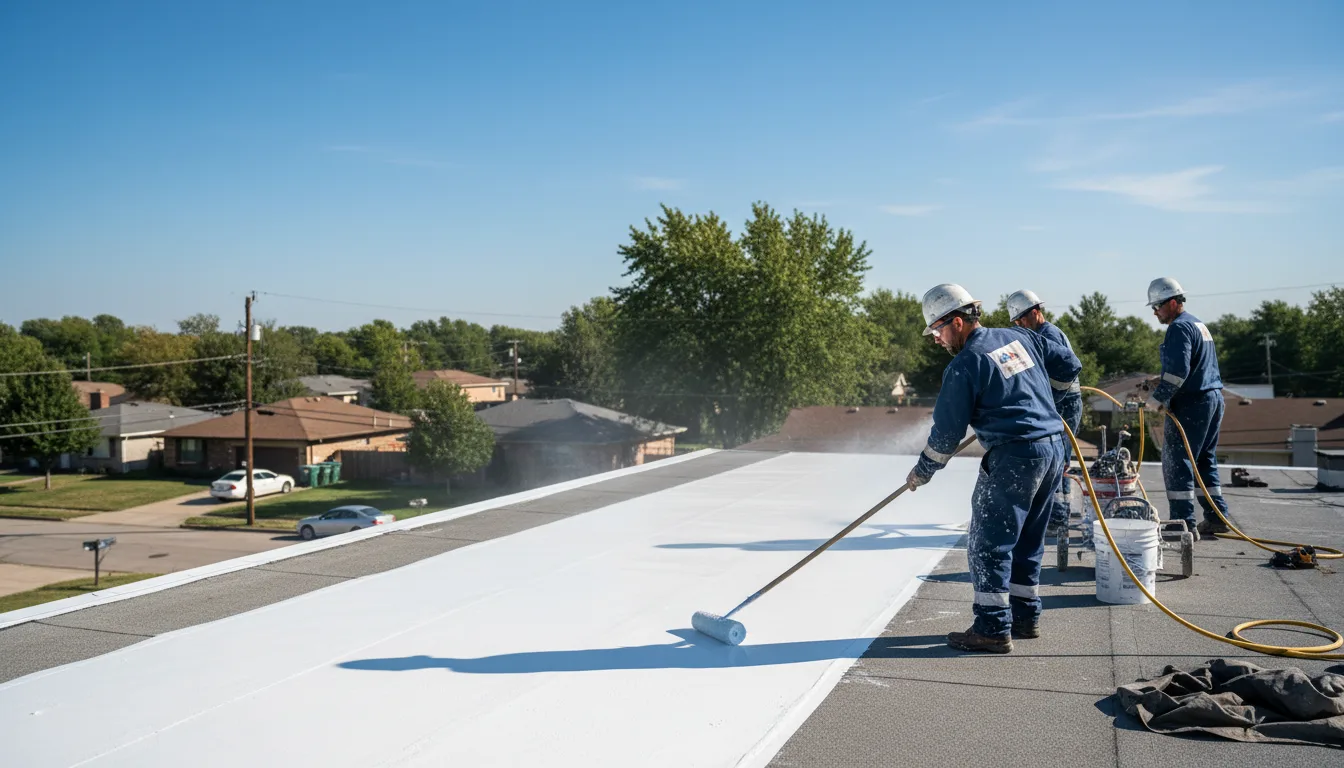 Commercial roof coating in Nelsonville, OH near me
